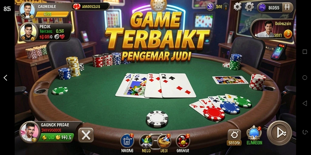 Gameplay poker yang mengasyikkan di 8055.