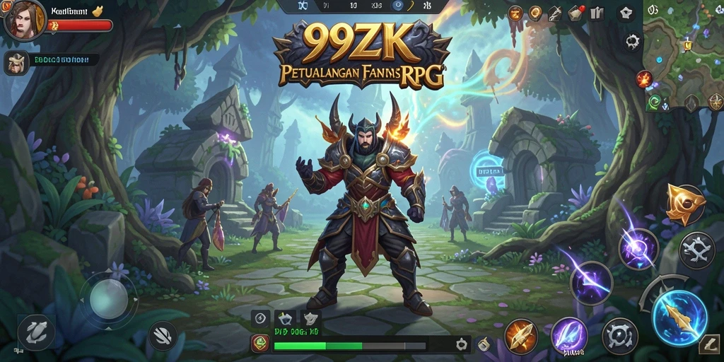 Tampilan menarik dari gameplay RPG 99ZK dengan aksi seru.