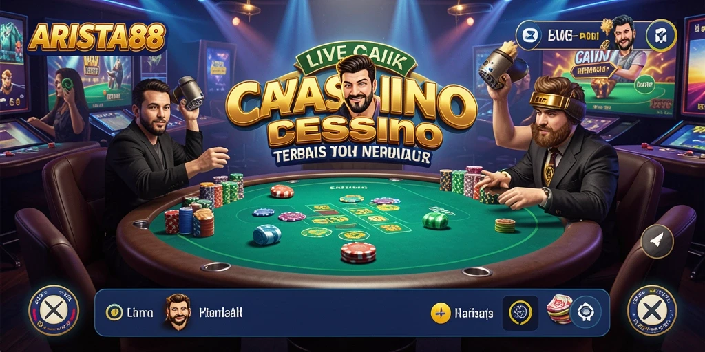 Gameplay menarik Live Casino ARISTA88 dengan dealer langsung dan suasana kasino nyata.