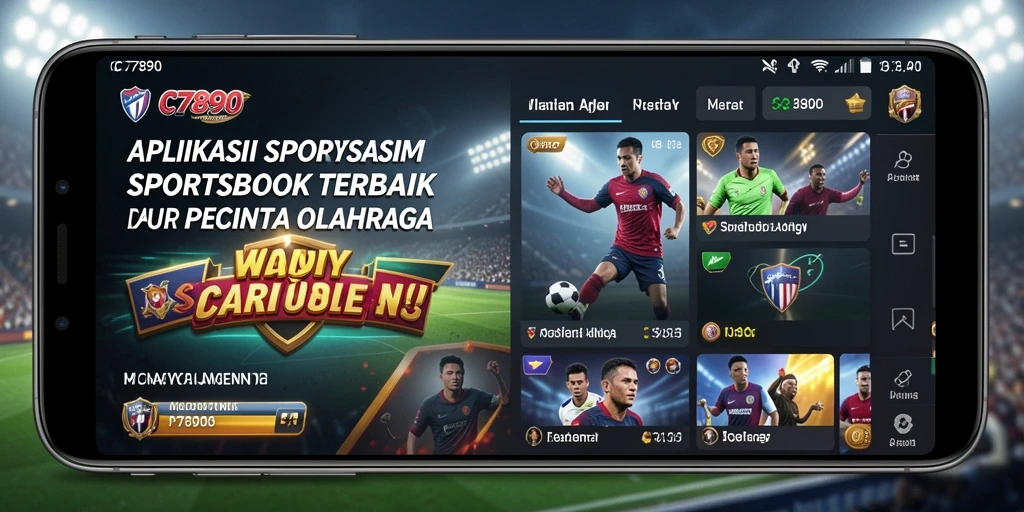Tampilan antarmuka C7890 yang modern dan menarik dalam taruhan olahraga.