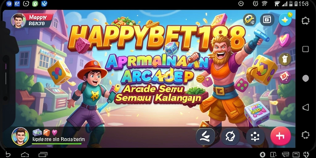 Screenshot utama dari <strong>HAPPYBET188</strong> menampilkan aksi seru gameplay arcade.
