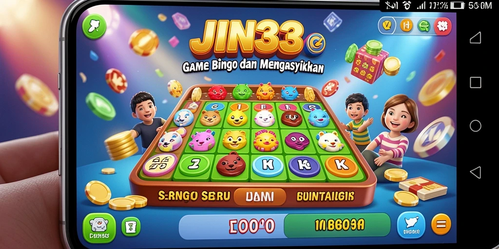 Tampilan gameplay menarik dari JIN33 dengan suasana Bingo.