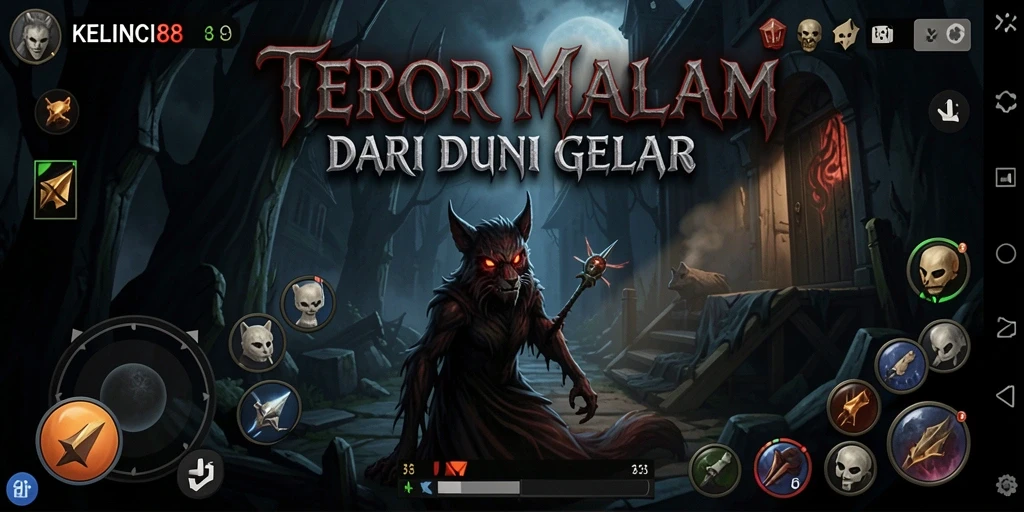 Gameplay KELINCI88 yang penuh ketegangan dan teror.