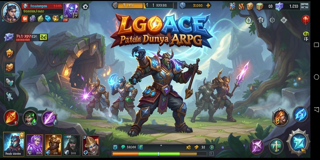 Screenshot gameplay LGOACE menampilkan aksi pertempuran yang mendebarkan.