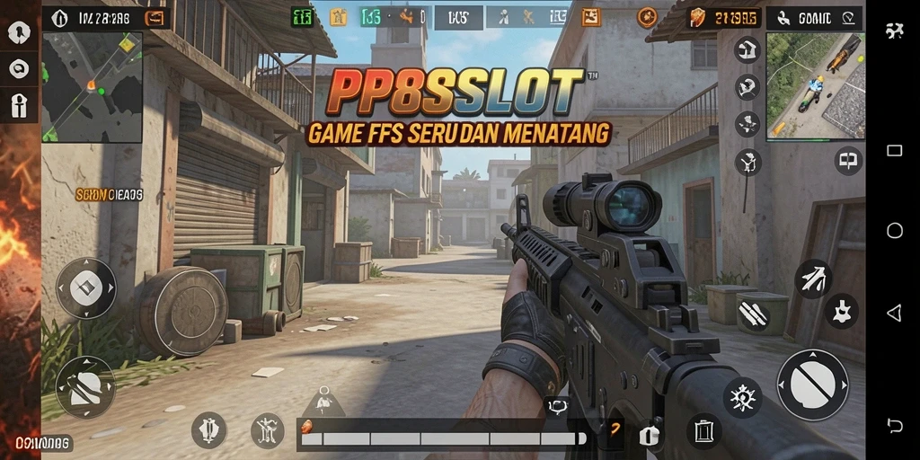 Tangkapan layar gameplay PP8SLOT yang menampilkan aksi intens di medan perang.