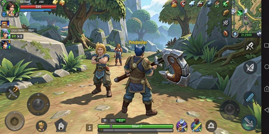 Tampilan gameplay S80 yang seru dengan petualangan RPG yang mendebarkan.