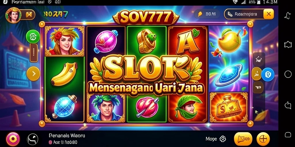 Tampilan permainan slot SOV777 yang seru dan menarik.