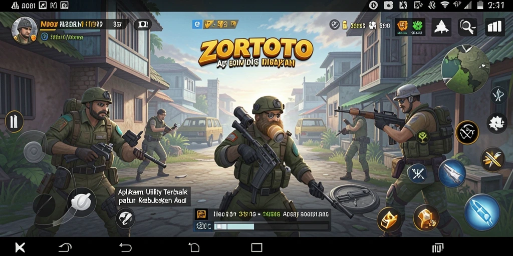 Tampilan antarmuka ZORTOTO yang sederhana dan fungsional.